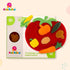 Rubbabu 3D Vegetable Shape Sorter | Educational Tomato Shaped Puzzle with 7 Bright Vegetables